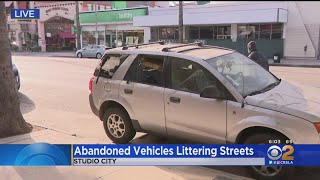 Abandoned Vehicles Left Littering Streets Of LA