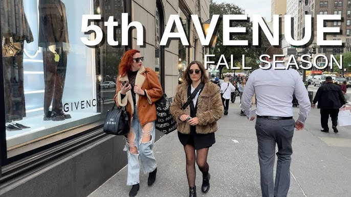 5th Avenue Shops and Stores, Manhattan, New York City, 4K video