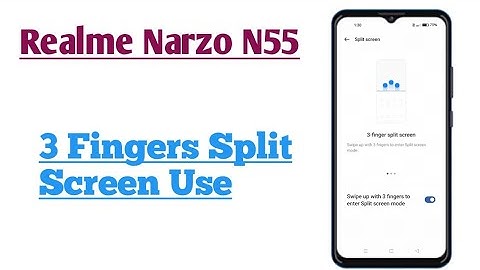 Realme Narzo N55 || How To Use Split Screen Feature