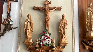 #157 NÉT HỒN Bộ Bàn Thờ Công Giáo GỖ GÕ Xem là thích ngay | Tượng Gỗ Công Giáo