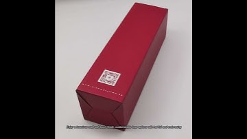 collapsible crash lock bottom Single bottle Wine Packaging Box