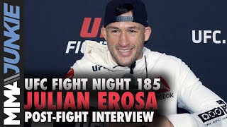 Julian Erosa: Ref saved Nate Landwehr's life with stoppage | UFC Fight Night 185