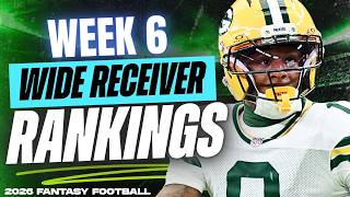 🔥 NEW TOP 36 WR RANKINGS for Week 6 Fantasy Football 🚀 | Fantasy Football Rankings