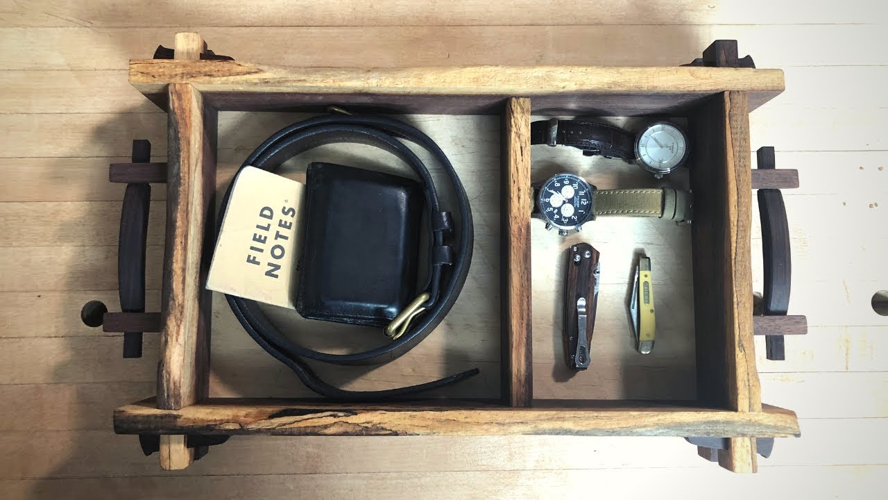 EDC Gentleman's Tray Made With Traditional Woodworking