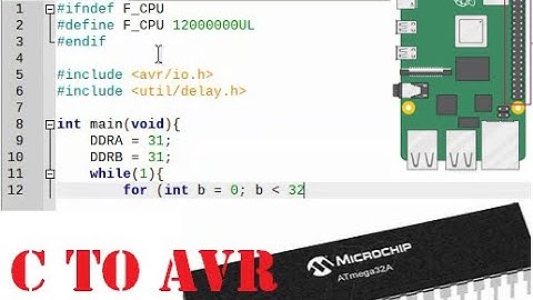Compile C AVR-GCC ATMega32 and Upload ATMega32 menggunakan Raspberry Pi