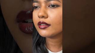 I tried the Viral Cherry Cola Lips #trending #lipstick #tamil #duskyskin #shorts
