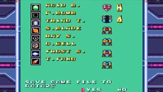 Mega Man X3 PS1 Save Screen