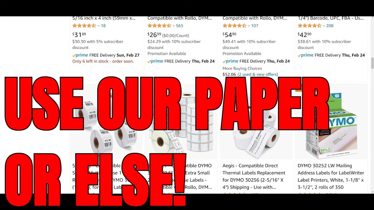 Dymo printers are putting DRM in the paper YouTube