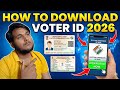 Voter ID Card Download New Process 2026 | Digital Voter ID (e-EPIC) Kaise Nikale?#VoterIDCard #