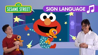 sesame street goodnight body with elmo in american sign language