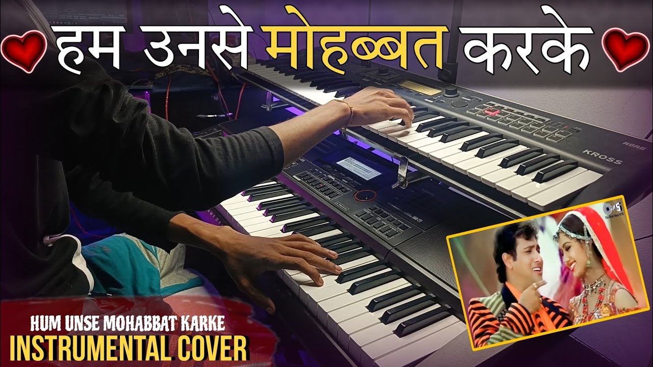 Hum Unse Mohabbat Karke Karaoke Gambler (1995) Kumar Sanu Alka Yagnik - Hindi Status Tube