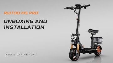 Ruitoo M5 Pro Electric Scooter Unboxing and Installation