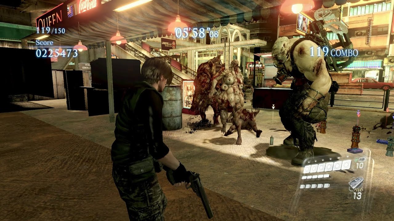 Resident Evil 6 UC Boss Mania solo - Camo pant outfit Leon