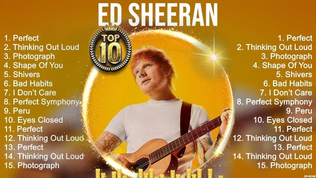 Ed Sheeran Greatest Hits ~ Best Songs Music Hits Collection Top 10 Pop ...