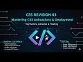 CSS Lecture 10 | CSS Revision 03 – Recap of CSS Topics
