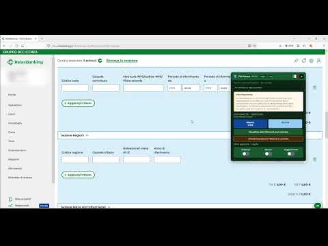 Fermo immagine: compilazione F24 su RelaxBanking BCC Iccrea