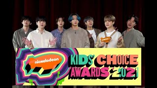 BTS - Winning 3 Categories on Kids Choice Awards 2021
