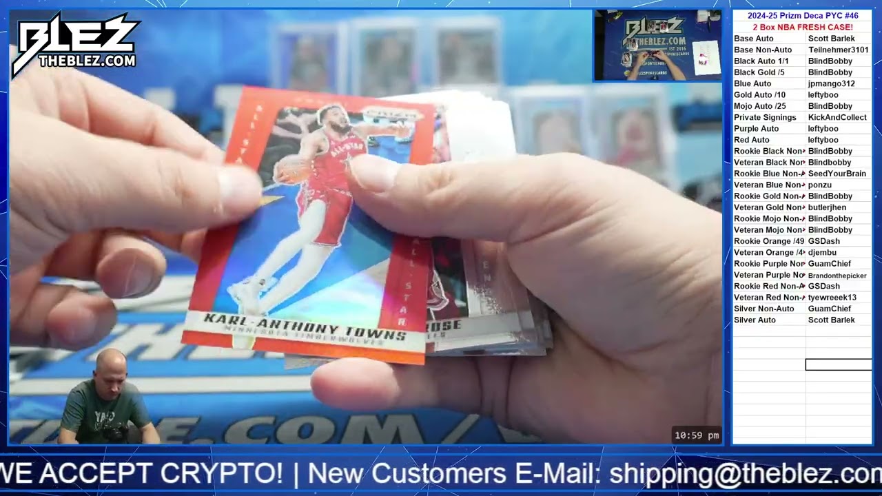 2024-2025 Panini Prizm Deca Hobby 2 Box BREAK #46 Выберите свой цвет