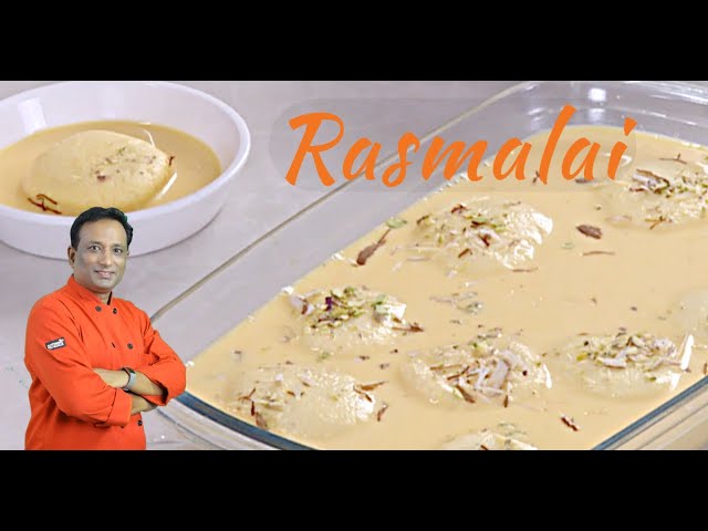 Rasmalai Recipe Video by Vahchef - Rasmalai Recipe with home made soft Paneer- Cottage cheese | Vahchef - VahRehVah