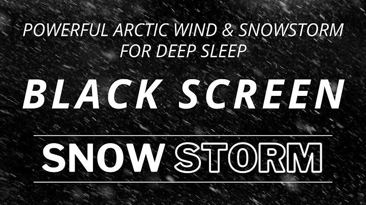Powerful Arctic Wind & Snowstorm for Deep Meditation & Sleep | Winter Snowstorm White Noise