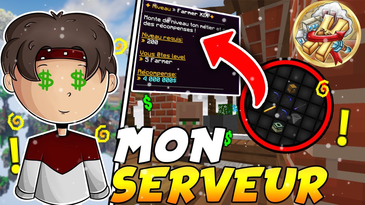 MON SERVEUR MINECRAFT | HYSTERIASKY - YouTube