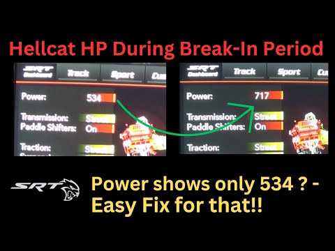 Hellcat Horsepower During Break-In Period