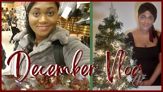 DECEMBER VLOG - CHRISTMAS SHOPPING -DECORATE THE TREE WITH ME | KLEOJOY
