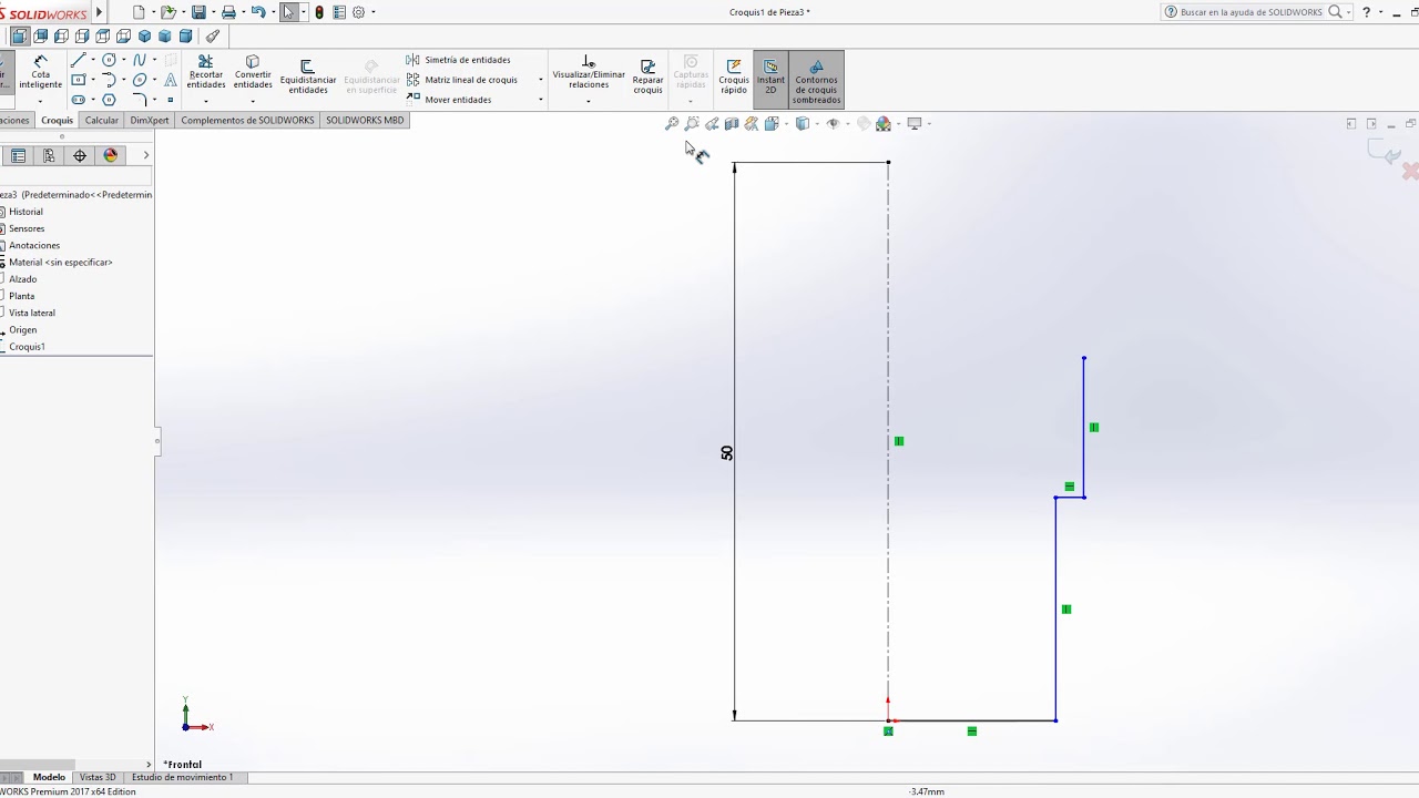 Modelado pieza 3 para ensamble en SolidWorks - YouTube