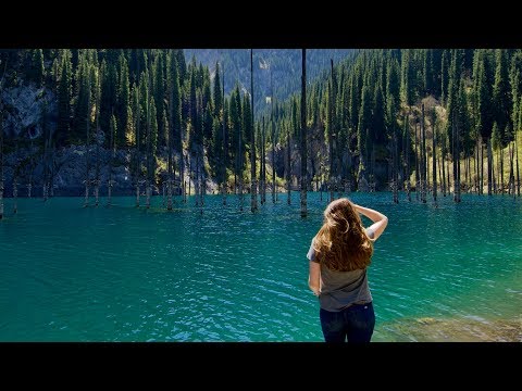 EPIC SUNKEN FORREST LAKE IN KAZAKHSTAN - Lake Kaindy