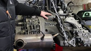 mercedes a class w168 engine and gearbox out (video 1)