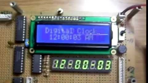 ATmega128 개발 시리즈,실험20 인터럽트를 이용한  DIGITAL CLOCK 구현 실험