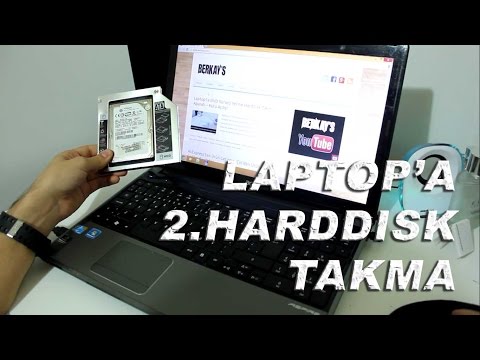 Laptop’ta DVD Sürücü Yerine Harddisk Takma Aparatı Montajı