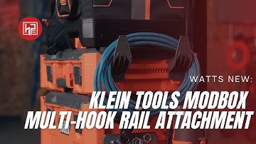 Watts New: Klein Tools ModBox Multi-Hook Rail Attachment