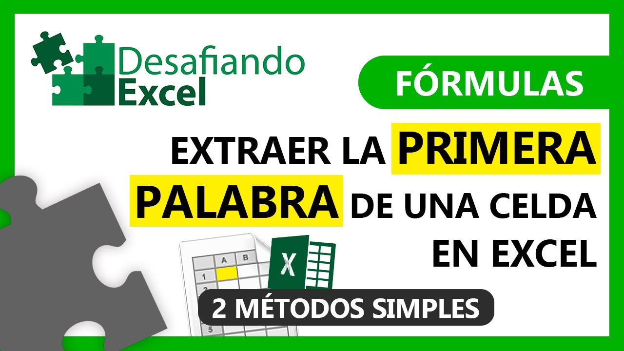 Extraer la PRIMERA PALABRA de una celda en Excel | Fórmulas de Excel