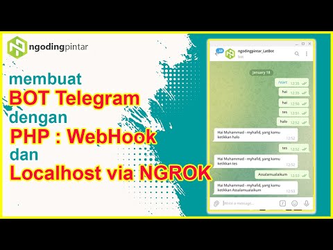 Cara MUDAH membuat BOT Telegram dengan PHP WebHook dan Localhost via Ngrok