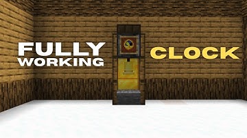 How To Build a Working Clock In Minecraft (2)