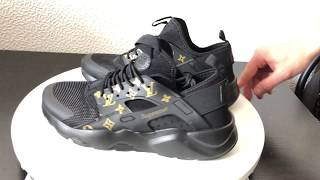 Nike Air Huarache Run Premium Black LV Men