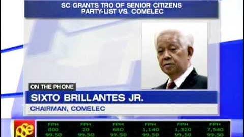 Senior citizen Brillantes didn