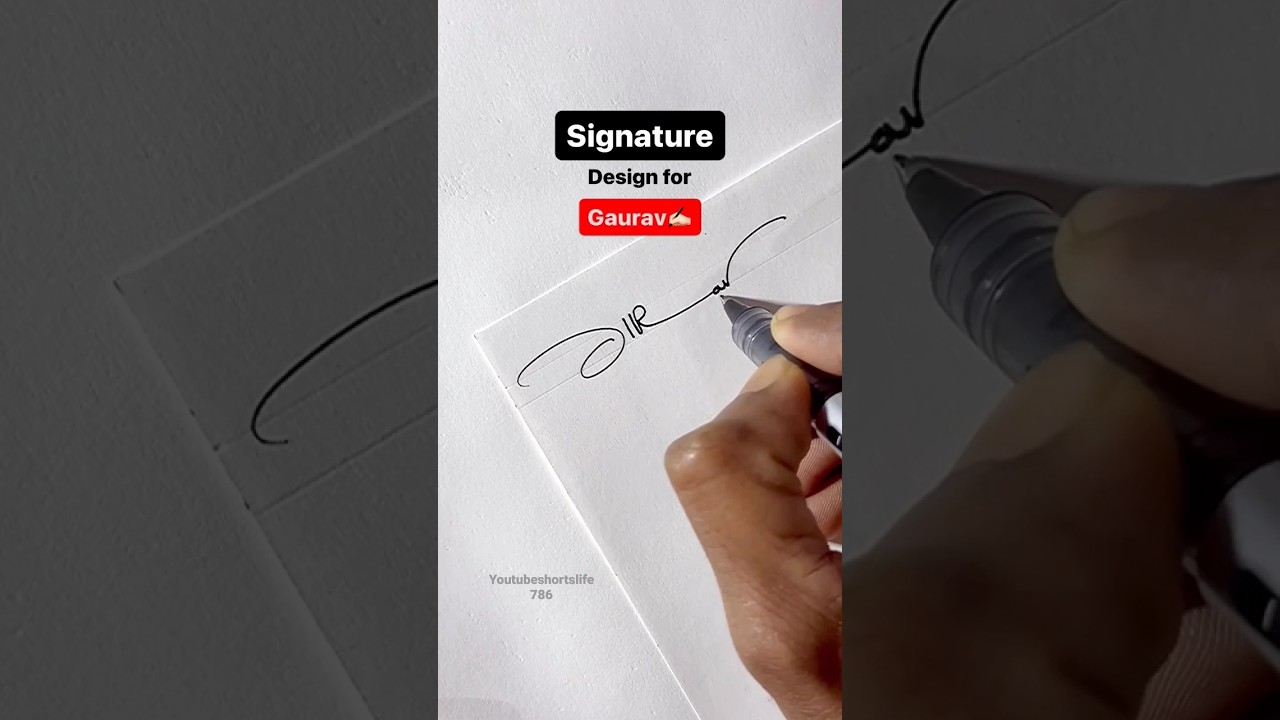 Gaurav Name Signature creative 📛💢✏️🤘🏻