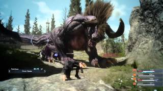 Final Fantasy Xv Defeating Deadeye The Behemoth With Ramuh