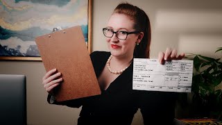 ASMR Roleplay | Accountant Does Your Taxes (Writing, Typing, Monotone Reading, Soft Spoken)