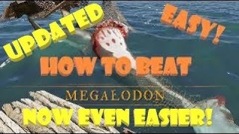 How To Beat the Megalodon  Super Easy- After Update on Stranded Deep PS4