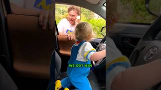 Dad's Hilarious Traffic Stop on Baby! Guaranteed Laughs! ❤