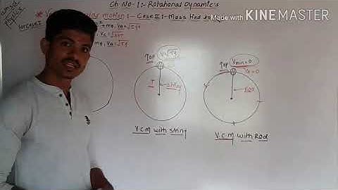 Vertical circular motion| case 2. Mass tied to rod 12th sci by Amol sir physics