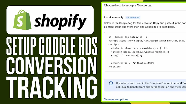 How To Setup Google Ads Conversion Tracking For Shopify (2025) Step By Step Tutorial
