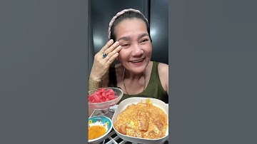Mukbang cá hồi trộn sốt da ma ne và cái kết #mukbang #thaomukbangcss #cáhồi