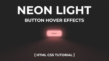 Neon Light Button Animation Effects on Hover