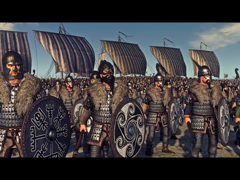 Vikings Vs Saxons | 10,000 Unit Cinematic Battle | Total War: Thrones of Britannia