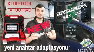 Anahtar kumanda,adaptasyon, Xtool X100 PAD-2 Key Programmer key - Programme clé  BECERI TV