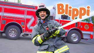 Blippi Songs -Fire Truck Song | Educational Videos For Kids | Nursery Rhymes and Songs